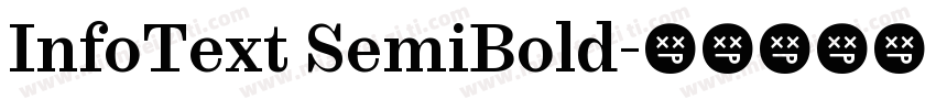 InfoText SemiBold字体转换